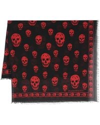 McQueen - Classic Skull Schal - Lyst