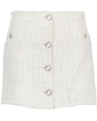 Gcds - Tweed Mini Skirt - Lyst