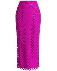 Gemy Maalouf - Sequin-Embellished Latticework Skirt - Lyst
