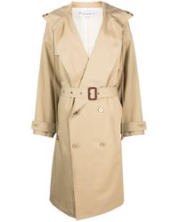 JW Anderson - Hooded Double-breasted Trench Coat - Lyst