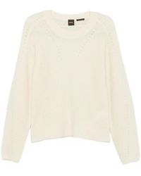 BOSS - Pull À Détails De Perforations - Lyst