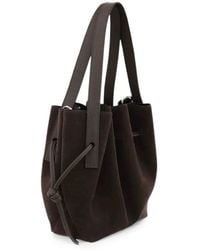 Yuzefi - Mini Scallop Suede Tote Bag - Lyst