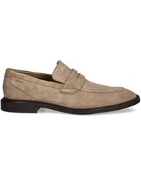 HUGO - Suede Loafers - Lyst