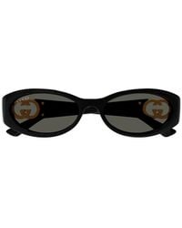 Gucci - Oval-Frame Sunglasses - Lyst