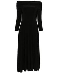 Norma Kamali - Three-Quarter Sleeve Midi Dress - Lyst