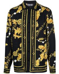 Versace - Overhemd Met Barokprint - Lyst
