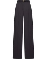 Max Mara - Wool Tassel Entry Trousers - Lyst