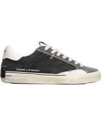 Crime London - Deconstructed Distressed-Effect Panelled Sneakers - Lyst