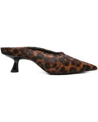 Simon Miller - Leather Heeled Mules - Lyst