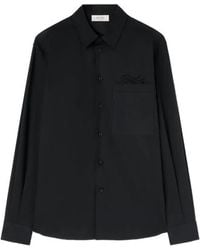 RETORI - Embroidered Chest-Pocket Shirt - Lyst
