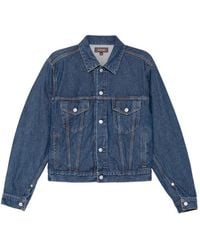 MASU - Contrast-Stitch Denim Jacket - Lyst