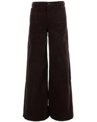 Mother - Corduroy Wide-Leg Trousers - Lyst