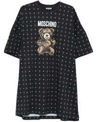 Moschino - Moschino Bear-Print Mini Dress - Lyst