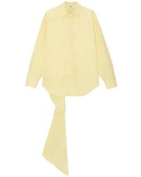 MSGM - Asymmetric Long-Sleeve Shirt - Lyst