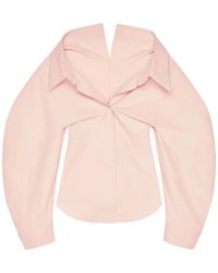 Givenchy - Cut-Out Cotton Poplin Shirt - Lyst