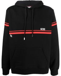 Gcds - Cotton Sweatshirt With Striped Detail - Lyst