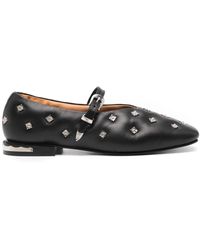 Toga - Stud-Embellished Ballet Flats - Lyst