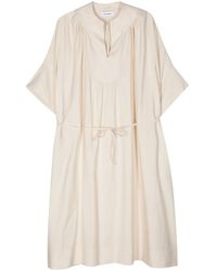 Yves Salomon - Midikleid Mit Gürtel - Lyst