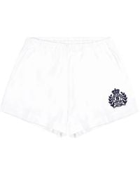 Sporty & Rich - H&W Shorts Mit Stickerei - Lyst