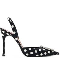 AMINA MUADDI - Camelia Crystal-Embellished Polka-Dot Pumps - Lyst