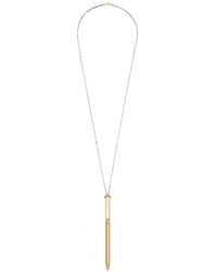 Ami Paris - Brass Pen Pendant Necklace - Lyst