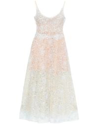 Montsand - Robe Mi-Longue À Fleurs En Dentelle - Lyst