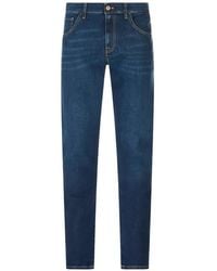 PT Torino - Logo-Patch Whiskered Slim-Fit Jeans - Lyst