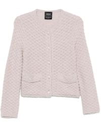 Marc Cain - Sequin-Embellished Waffle-Knit Cardigan - Lyst