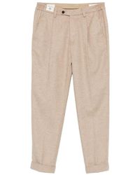 Devore - Pleated Wool Trousers - Lyst