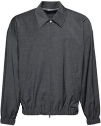 Alexander Wang - Checked Zip-Up Bomber Jacket - Lyst
