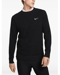 Nike - Gestricktes Sweatshirt mit rundem Ausschnitt - Lyst