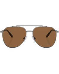 Dolce & Gabbana - Pilot-Frame Tinted Sunglasses - Lyst