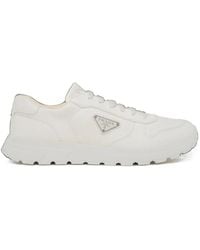 Prada - Sneakers Prax 2.0 in pelle bianca - Lyst