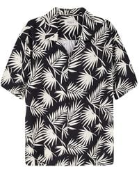 Laneus - Bowling Collar Printed Shirt - Lyst