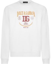 Dolce & Gabbana - Sweatshirt mit DG-Print - Lyst