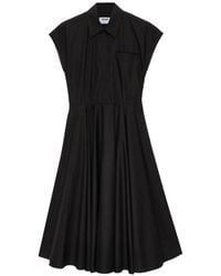 MSGM - Pocket Shirt Midi Dress - Lyst