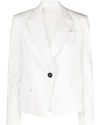 Brunello Cucinelli - Single-Breasted Cotton-Blend Blazer - Lyst
