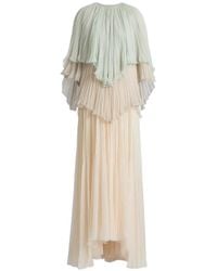 Alberta Ferretti - Silk Chiffon Dress - Lyst