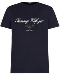 Tommy Hilfiger - Script-Logo T-Shirt - Lyst