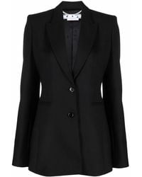 Off-White c/o Virgil Abloh - Black Corporate Single-breasted Blazer - Lyst