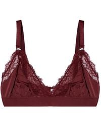 Heist - Bridget Lace-Trim Triangle Bralette - Lyst