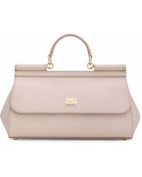 Dolce & Gabbana - Medium Sicily Leren Tas Met Handgreep - Lyst