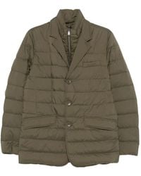 Herno - Quilted Buttoned Jacket - Lyst