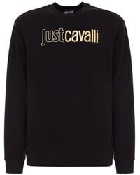 Just Cavalli - Logo-Print Sweatshirt - Lyst