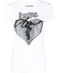 Philipp Plein - Love-Print Short-Sleeve T-Shirt - Lyst