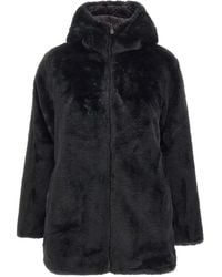 Save The Duck - Manteau En Fourrure Artificielle À Capuche - Lyst