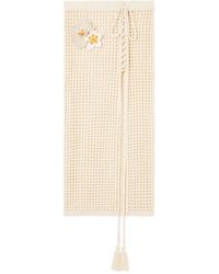Alanui - Where The Waves Begins Floral-Appliqué Tied Midi Skirt - Lyst