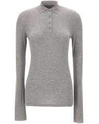 Entire studios - Ribbed Long-Sleeve Polo - Lyst