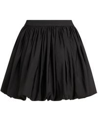 KARL LAGERFELD - Mini Plated Skirt - Lyst