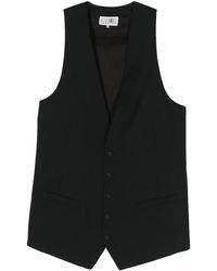 MM6 by Maison Martin Margiela - Long Pointed Vest With Lacing - Lyst
